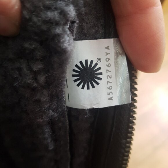 UGG Womens Leather Lace Up Elvia Waterproof Knee High Wool Lined Boots Sz 8 - Picture 12 of 15